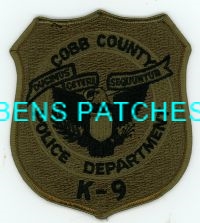 GEORGIA,A,COBB COUNTY POLICE K-9 SUBDUED 1